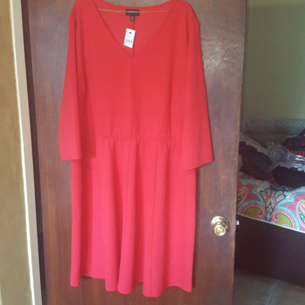 red Lane Bryant dress
